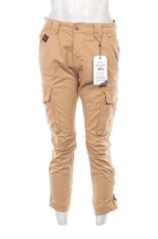 Pantaloni de bărbați Alpha Industries, Mărime M, Culoare Bej, Preț 494,99 Lei
