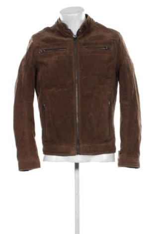 Geacă de piele pentru bărbati Angelo Litrico, Mărime S, Culoare Maro, Preț 522,21 Lei