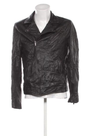 Мъжко кожено яке C&A, Размер M, Цвят Черен, Цена 56,24 €