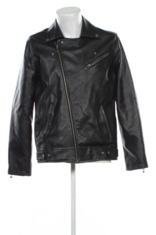 Мъжко кожено яке Cropp, Размер L, Цвят Черен, Цена 23,00 €