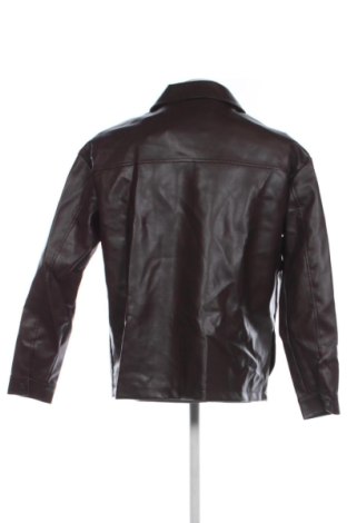 Мъжко кожено яке Defacto, Размер M, Цвят Кафяв, Цена 40,90 €