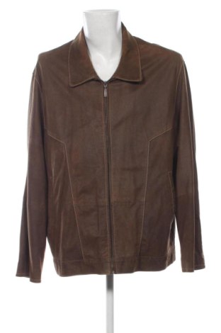 Męska skórzana kurtka Trapper, Rozmiar 3XL, Kolor Brązowy, Cena 326,86 zł