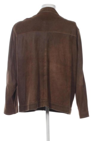 Męska skórzana kurtka Trapper, Rozmiar 3XL, Kolor Brązowy, Cena 326,86 zł