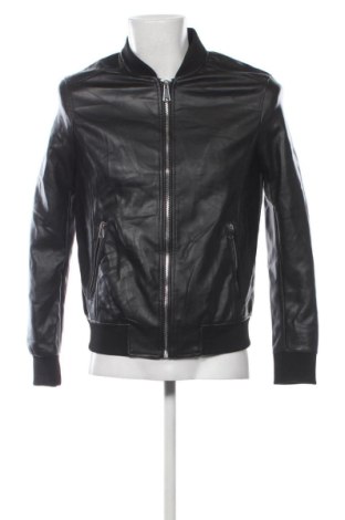 Geacă de piele pentru bărbati Unbranded, Mărime M, Culoare Negru, Preț 154,99 Lei