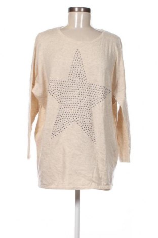 Damski sweter Unbranded, Rozmiar M, Kolor ecru, Cena 20,99 zł