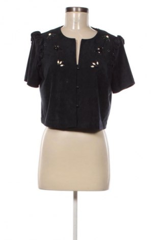 Cardigan de damă Zara, Mărime L, Culoare Albastru, Preț 83,99 Lei