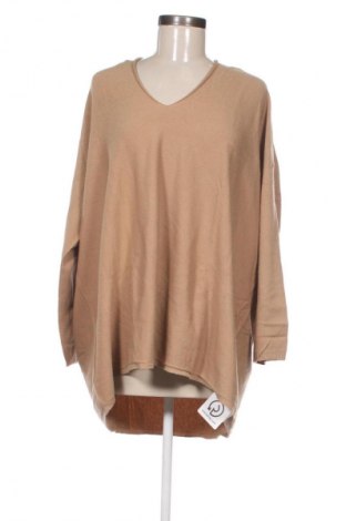 Damski sweter Made In Italy, Rozmiar L, Kolor Beżowy, Cena 41,99 zł