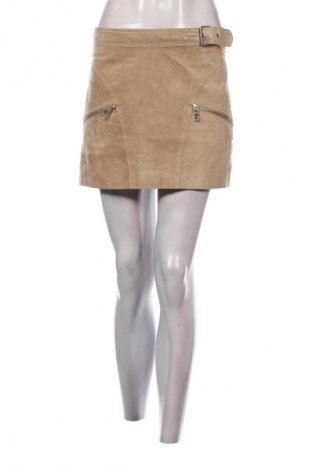 Δερμάτινη φούστα Stefanel, Μέγεθος M, Χρώμα  Μπέζ, Τιμή 93,99 €