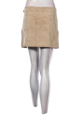 Δερμάτινη φούστα Stefanel, Μέγεθος M, Χρώμα  Μπέζ, Τιμή 93,99 €