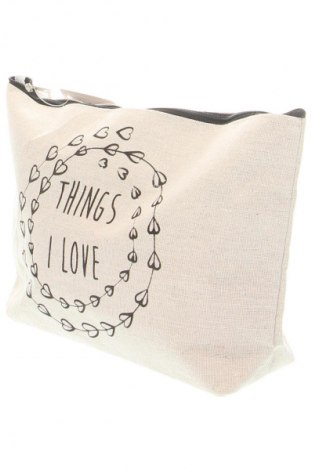 Kosmetiktasche Things We Love, Farbe Beige, Preis 20,99 €