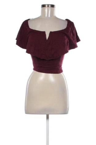 Bluză de femei Bershka, Mărime S, Culoare Roșu, Preț 60,99 Lei