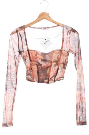 Дамска блуза Bershka, Размер XS, Цвят Многоцветен, Цена 10,00 €