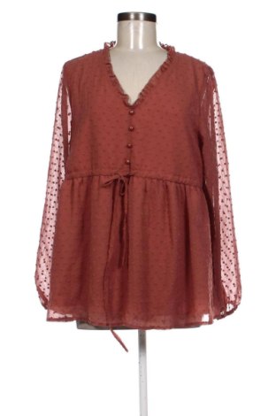 Дамска блуза SHEIN, Размер L, Цвят Кафяв, Цена 10,22 €