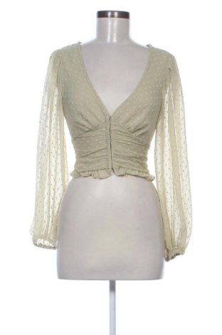 Дамска блуза Stradivarius, Размер S, Цвят Зелен, Цена 10,22 €