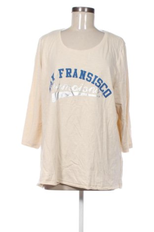 Γυναικεία μπλούζα Ulla Popken, Μέγεθος XL, Χρώμα  Μπέζ, Τιμή 37,99 €