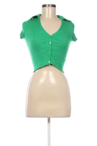 Cardigan de damă Bershka, Mărime S, Culoare Verde, Preț 91,99 Lei