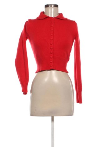 Cardigan de damă Zara, Mărime S, Culoare Roșu, Preț 72,99 Lei