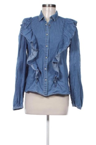 Дамска риза Stradivarius, Размер M, Цвят Син, Цена 13,00 €