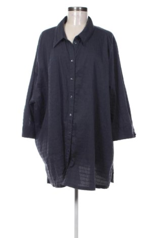 Дамска риза Ulla Popken, Размер 4XL, Цвят Син, Цена 20,90 €