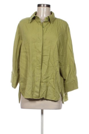 Γυναικείο πουκάμισο Zara, Μέγεθος L, Χρώμα Πράσινο, Τιμή 13,81 €