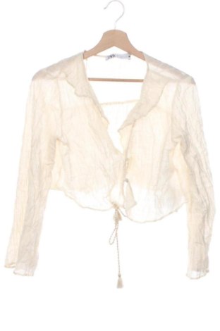 Cămașă de femei Zara, Mărime XS, Culoare Ecru, Preț 85,99 Lei