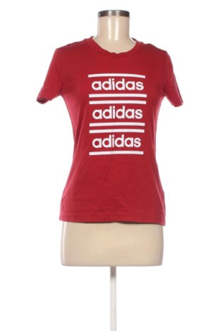 Дамска тениска Adidas, Размер S, Цвят Червен, Цена 14,00 €
