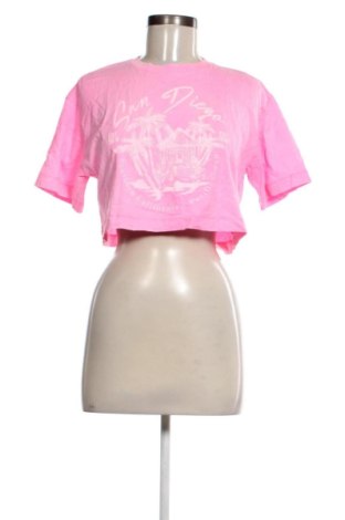 Tricou de femei Bershka, Mărime XS, Culoare Roz, Preț 53,99 Lei