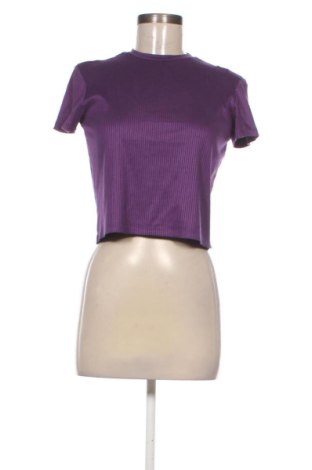 Tricou de femei Bershka, Mărime M, Culoare Mov, Preț 53,99 Lei