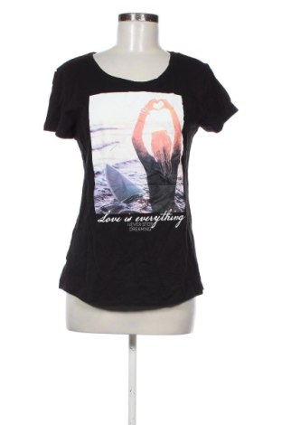 Damski T-shirt Ever.me by Takko Fashion, Rozmiar M, Kolor Czarny, Cena 45,99 zł