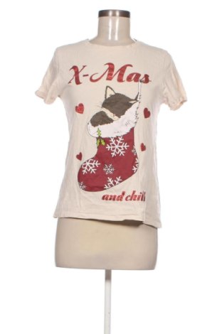 Damski T-shirt Fb Sister, Rozmiar M, Kolor Beżowy, Cena 48,23 zł