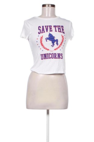 Дамска тениска H&M Divided, Размер S, Цвят Бял, Цена 9,00 €