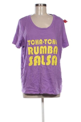 Γυναικείο t-shirt Kiabi, Μέγεθος XXL, Χρώμα Βιολετί, Τιμή 17,99 €