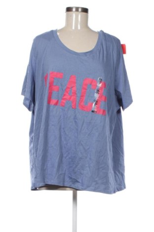 Γυναικείο t-shirt Kiabi, Μέγεθος 3XL, Χρώμα Μπλέ, Τιμή 17,99 €