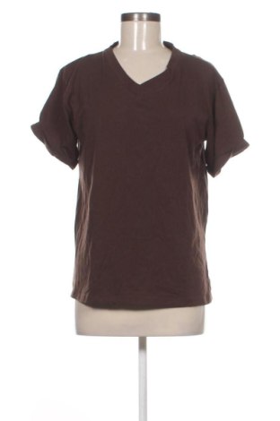 Damski T-shirt NEW COLLECTION, Rozmiar L, Kolor Brązowy, Cena 112,29 zł