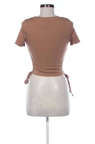 Damski T-shirt SHEIN, Rozmiar XS, Kolor Brązowy, Cena 41,99 zł
