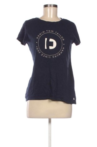 Damski T-shirt Tom Tailor, Rozmiar L, Kolor Niebieski, Cena 48,23 zł