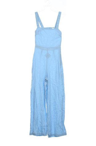 Salopetă lungă de damă Bershka, Mărime XS, Culoare Albastru, Preț 128,00 Lei