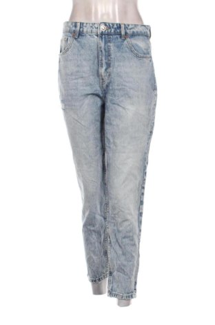 Damskie jeansy Bershka, Rozmiar L, Kolor Niebieski, Cena 78,99 zł