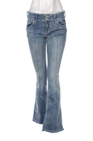 Blugi de femei Bershka, Mărime L, Culoare Albastru, Preț 91,99 Lei