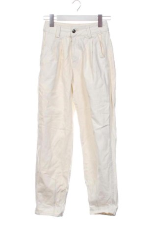 Blugi de femei Bershka, Mărime XXS, Culoare Ecru, Preț 78,20 Lei