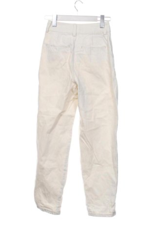 Blugi de femei Bershka, Mărime XXS, Culoare Ecru, Preț 78,20 Lei