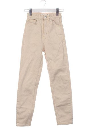 Blugi de femei Stradivarius, Mărime XXS, Culoare Bej, Preț 78,20 Lei