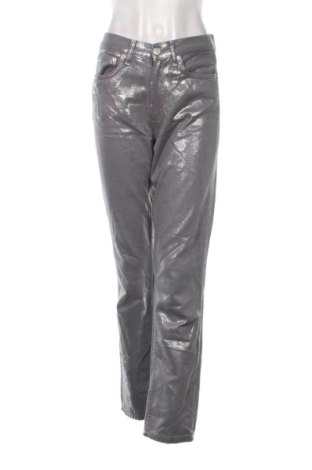 Damskie jeansy Zara, Rozmiar M, Kolor Srebrzysty, Cena 72,99 zł