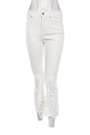 Blugi de femei Zara, Mărime S, Culoare Ecru, Preț 85,99 Lei