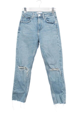Blugi de femei Zara, Mărime XXS, Culoare Albastru, Preț 71,99 Lei