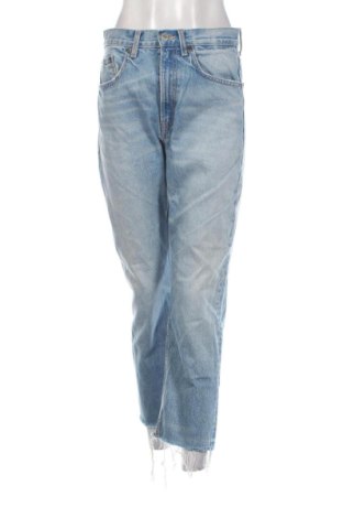 Blugi de femei Zara, Mărime M, Culoare Albastru, Preț 72,99 Lei