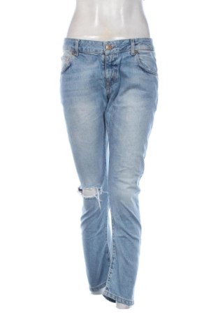 Blugi de femei Zara, Mărime M, Culoare Albastru, Preț 85,99 Lei