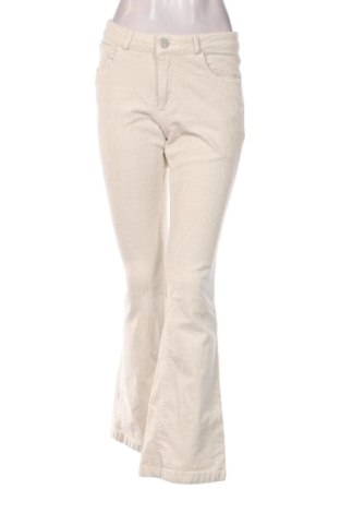Pantaloni de velvet de femei Para Mi, Mărime M, Culoare Ecru, Preț 151,99 Lei