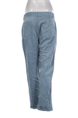 Γυναικείο κοτλέ παντελόνι Pull&Bear, Μέγεθος L, Χρώμα Μπλέ, Τιμή 17,99 €