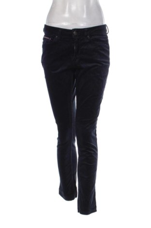 Pantaloni de velvet de femei Tommy Hilfiger, Mărime M, Culoare Albastru, Preț 281,99 Lei